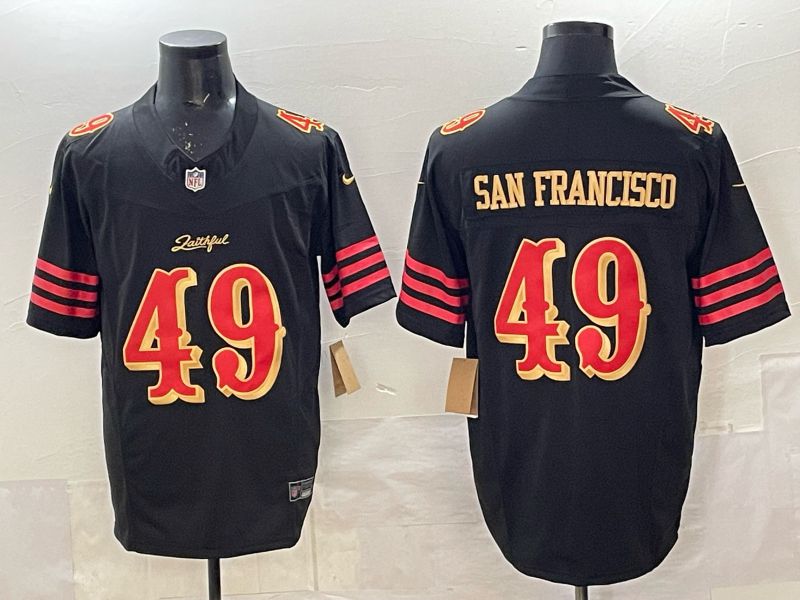 Men 2025 San Francisco 49ers #49 San francisco black 5th generation Nike Limited NFL Jersey style 0010->san francisco 49ers->NFL Jersey